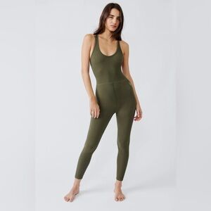 FP Movement Free Throw Onesie in Dark Olive.